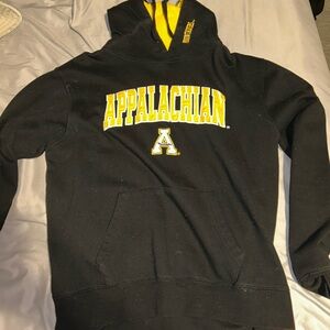 Black and yellow Appalachian state university hoodie